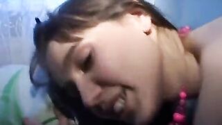 Beautiful Russian girl is fucking with her boyfriend