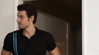 A man fucks a beautiful mulatto in a condom, ensuring safe fun