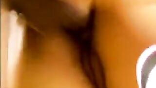 Two guys fucked an Asian beauty at her home in a steamy encounter