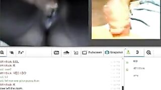 A girl with her husband satisfies sexual needs on webcam
