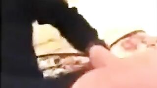 Dad punishes his daughter for poor grades by spanking her