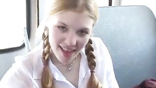 Girls fuck under their school skirts in steamy action