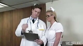 The doctor fucks a cute nurse in her uniform, it’s hot!