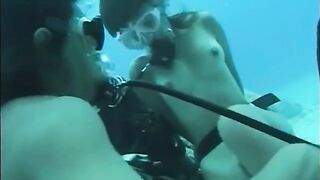 Sex in the swimming pool with a girl with a bush