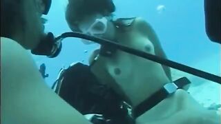 Sex in the swimming pool with a girl with a bush