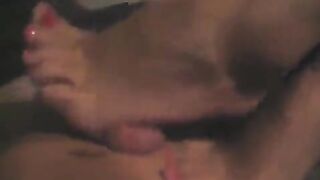 Guy cums after jerking his cock in a steamy POV scene