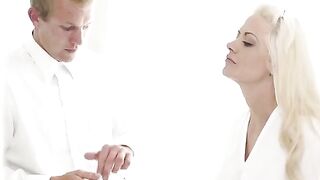 The newlyweds didn’t wait long to enjoy intimate moments