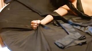 Girl in stockings gets her pussy eaten and fucked hard