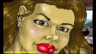Blacks in action in a captivating adult comic strip
