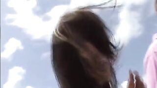 The girl practices her skills with a nice butt in the shower