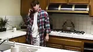 A real incest - his brother made a cum shot right on the vagina of his sister