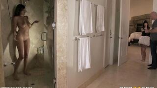 The girl was fucked by a guy in the bedroom without any regrets