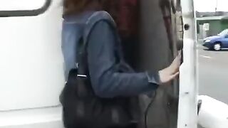 Two guys fuck a girl with huge boobs in an intense threesome