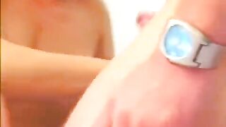 Blonde beauty from Russia makes a perfect blowjob