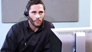 Sexual employees fucked right on the table in the office