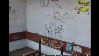 Picked up a girl at the bus stop and fucked her