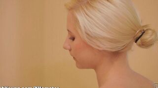 A young and beautiful girl took a shower and became very sexy