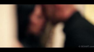 Man completely satisfied sultry brunette Gina Devine's needs