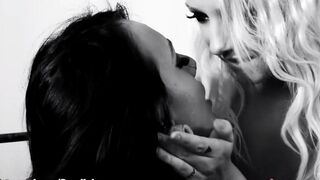 Lesbian beauties fuck each other with dildo, achieving amazing sensations