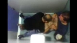 The camera in the toilet caught some spicy gay action