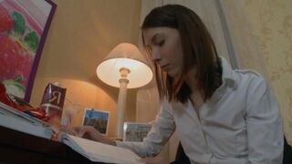 Alena teaches English with her ass, and she’s damn good at it!