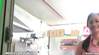 The girl is fucking for money and she is not ashamed of it