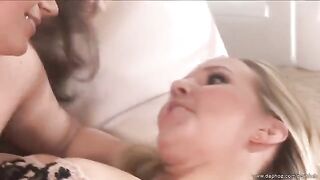 Two mature lesbians are having fun and licking each other’s pussies