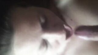 A warm welcome home with a blowjob and suck on the cock