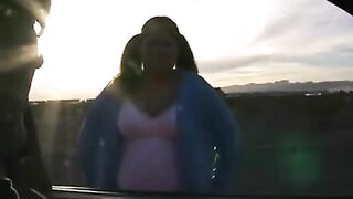 A fat woman with big tits fucks without any complexes
