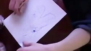 Instead of studying, the guy had sex with his mother in stockings