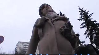 A street girl agreed to fuck for money with a stranger in HD