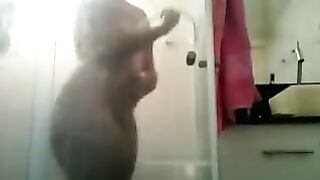 It was hard to fit the big ass in the frame during showering
