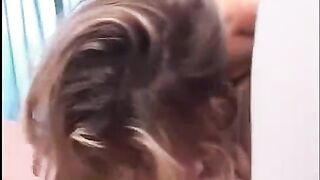 One handsome guy fucks in anal two young girlfriends with great passion