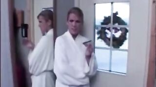 The husband tied his wife and fucked her with a stranger