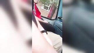 Bus driver did not notice how a man jerked his cock in front of him
