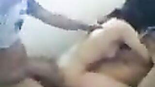 Two members fucked an Asian girl in a steamy threesome