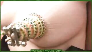 The guy put needles in the girl's labia, it was a new experience for her
