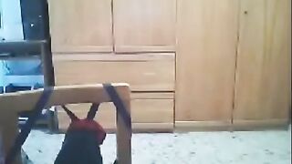 A girl fucks in front of the camera and her husband