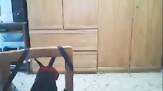A girl fucks in front of the camera and her husband