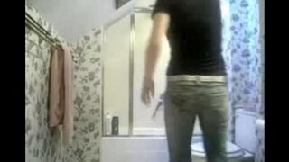 Camera in the toilet, hidden piss shot - don't peek!