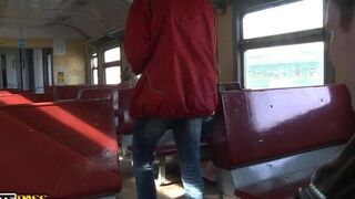 A short time ago, a pickup on the train turned into a gangbang