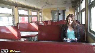A short time ago, a pickup on the train turned into a gangbang