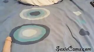 She checks out sex toys on camera live stream