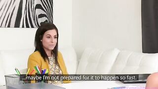 Girl casting with beautiful blonde Tracy Lindsay in a lesbian episode