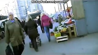 Fella arranged a meeting with a blonde on the street