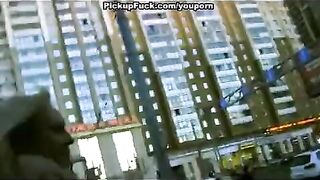Fella arranged a meeting with a blonde on the street