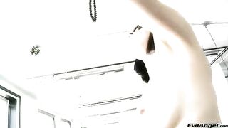 Fascinating solo sex with toys and high heels
