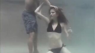 Sex with a red-haired girl in the swimming pool