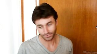 The guy came to visit his neighbor and she received him with a open door policy