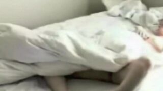 A girl was photographed masturbating in the bedroom with a hidden camera
